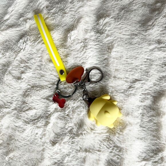 Sanrio Pompompurin Yellow Keychain Bag Charm Wristlet - Picture 3 of 3